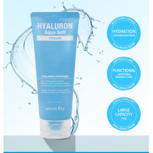 透明質酸水潤柔膚霜 150g **新登場** [令皮膚保持水潤和彈性, 亦可作睡眠面膜和混合粉基底液一同使用]